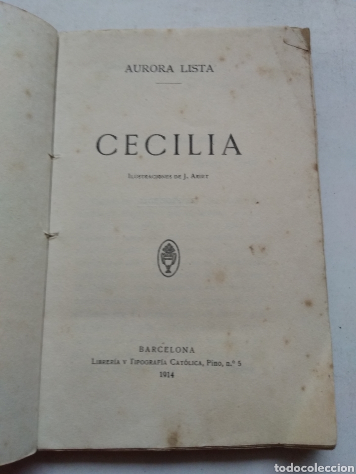 Libros antiguos: CECILIA 1914/AURORA LISTA BIBLIOTECA DEL HOGAR - Foto 2