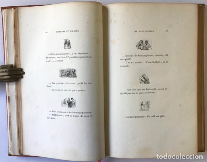 Libros antiguos: MASQUES ET VISAGES. - GAVARNI. - Foto 4