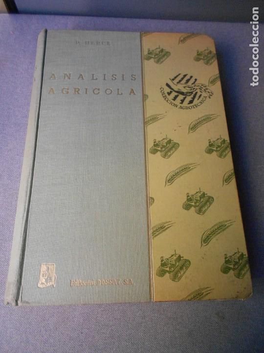 Libros antiguos: ANALISIS AGRICOLA - Foto 1