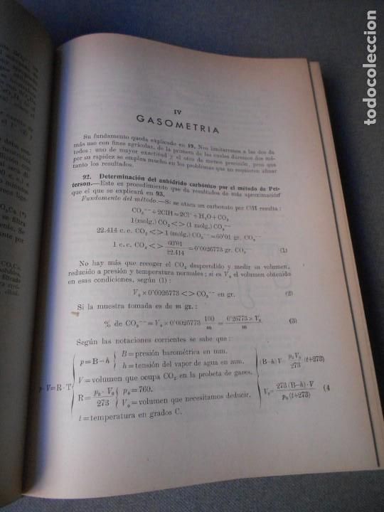 Libros antiguos: ANALISIS AGRICOLA - Foto 3