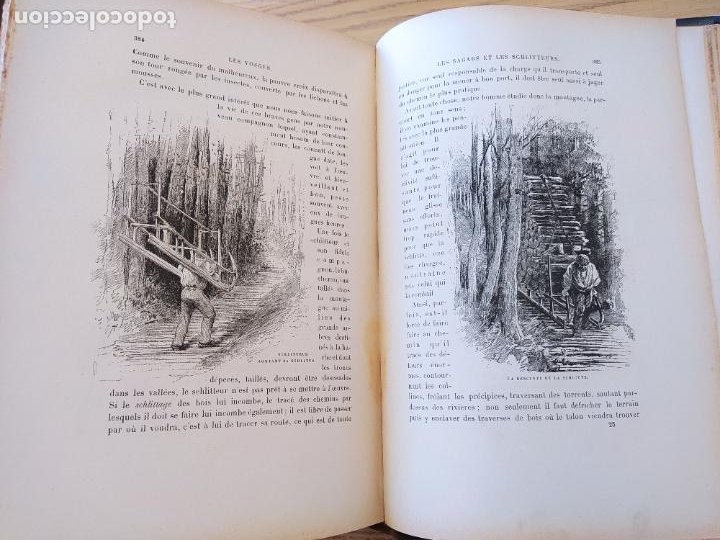 Libros antiguos: Les Vosges, Texte et Dessins G. Fraipont, ed. H. Laurens. 1897.Very rare in this condition. - Foto 33 - 231812060