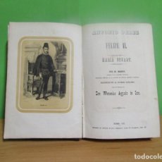 Libros antiguos: ANTONIO PEREZ Y FELIPE II. MARIA STUART. M. MINGUET. ENCUADERNADO GARCIA PALMA DE MALLORCA AÑO 1852. Lote 231812320