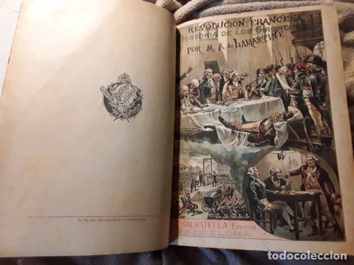 Libros antiguos: Historia de los Girondinos (Revolución francesa). 3 vol. lujo completa. De Lamartine. Salvatella - Foto 17 - 232961925