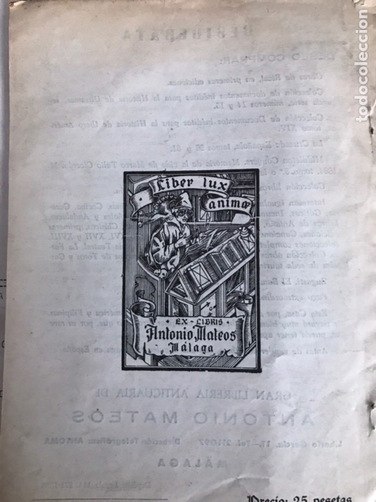 Libros antiguos: Cat&aacute;logo de libros antiguos y modernos - Foto 3