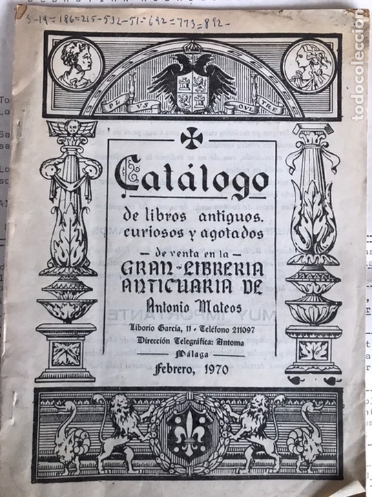 Libros antiguos: Cat&aacute;logo de libros antiguos y modernos - Foto 1