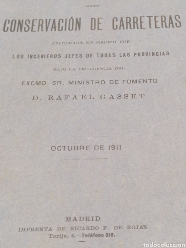 Libros antiguos: Conservaci&oacute;n de carreteras 1911 - Foto 2