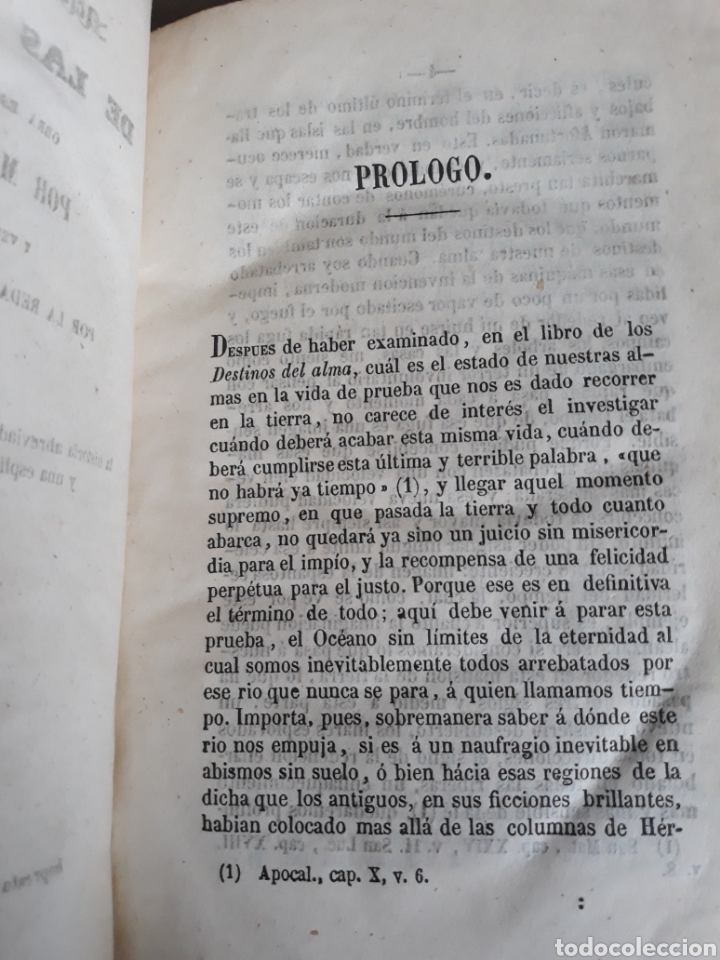 Libros antiguos: DE LAS PROFECIAS POR M.A. D ORIENT. TOMO I . MADRID IMPRENTA DE LAESTRELLA .AÑO 1856 - Foto 4 - 234001220
