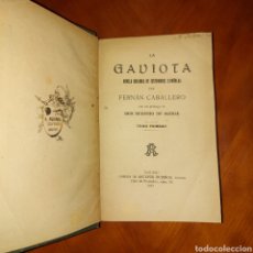 Libros antiguos: LA GAVIOTA FERNAN CABALLERO TOMO 1 Y TOMO 2 AÑO 1917 LIBRERÍA ANTONIO RUBIÑOS