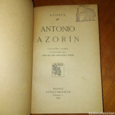 Libros antiguos: ANTONIO AZORÍN PEQUEÑO LIBRO 1913 RENACIMIENTO VIDA PEREGRINO SEÑOR