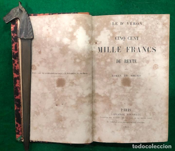 Old books: LE D VERON - CINQ CENT MILLE FRANCS DE RENTE / MUNDI-748