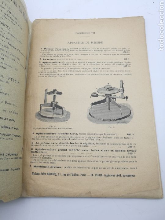 Libros antiguos: Cat&aacute;logo de instruments doptique PH. Pellin creo que de 1900 - Foto 2