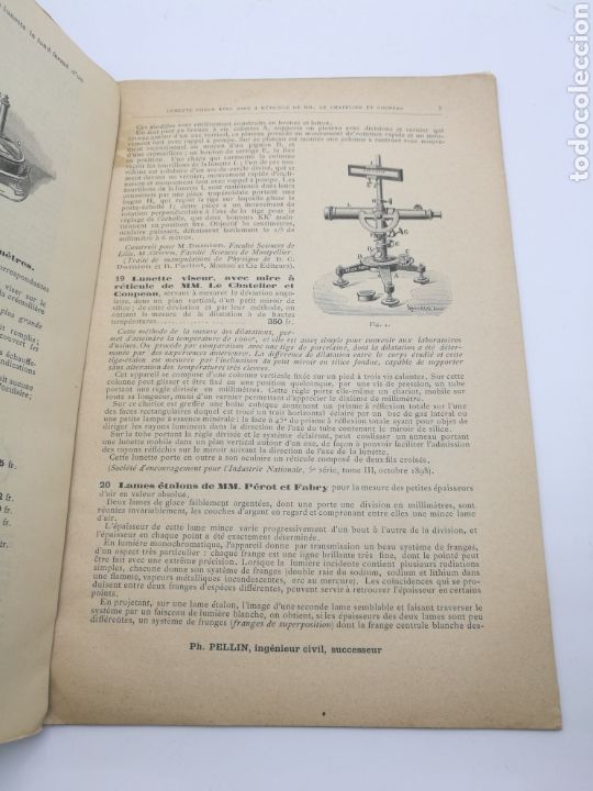 Libros antiguos: Cat&aacute;logo de instruments doptique PH. Pellin creo que de 1900 - Foto 3