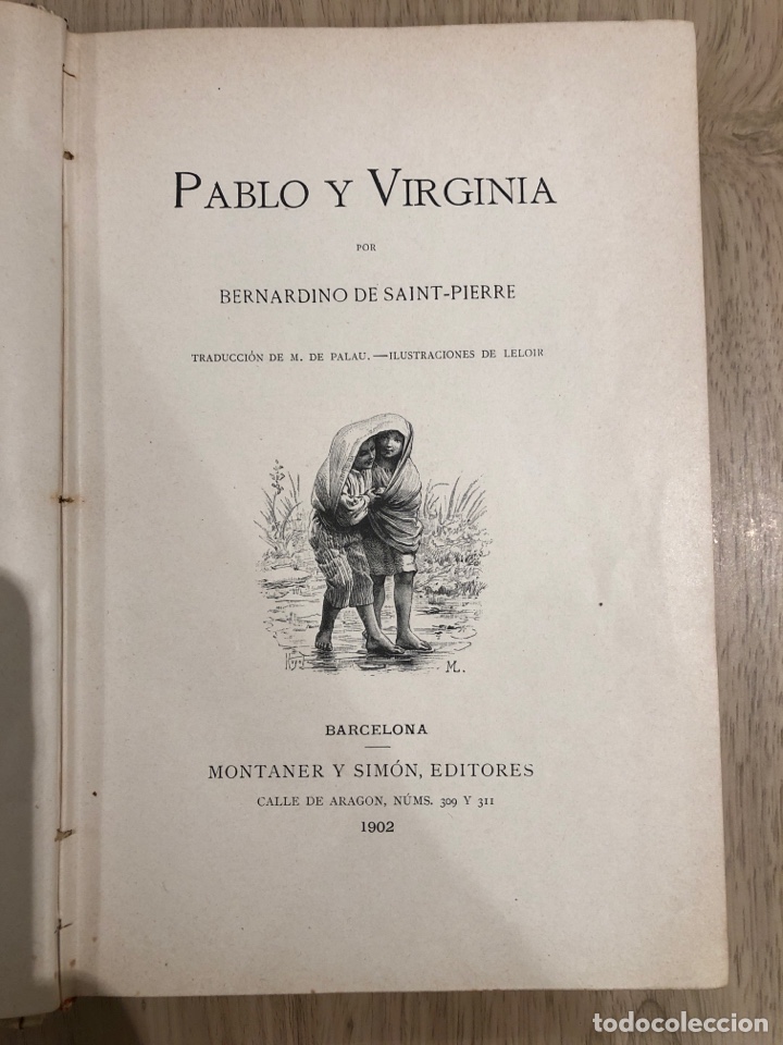 Libros antiguos: Libro Pablo y Virginia. A&ntilde;o 1902 - Foto 5