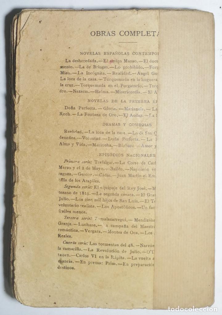 Libros antiguos: BENITO P&Eacute;REZ GALD&Oacute;S. MEMORANDA. 1906. - Foto 6