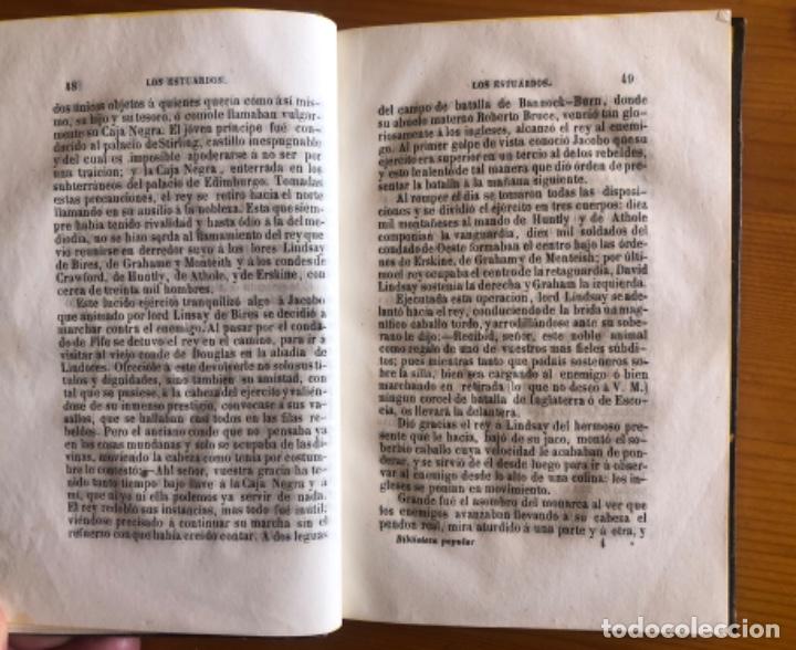 Libros antiguos: ALEJANDRO DUMAS- LOS ESTUARDOS- PIEL- 1845 - Foto 4