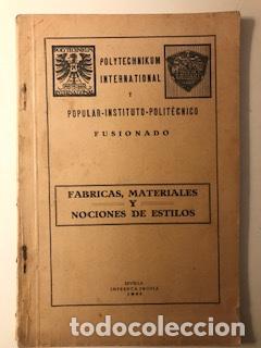 Libros antiguos: F&Aacute;BRICAS, MATERIALES Y NOCIONES DE ESTILOS - Foto 1