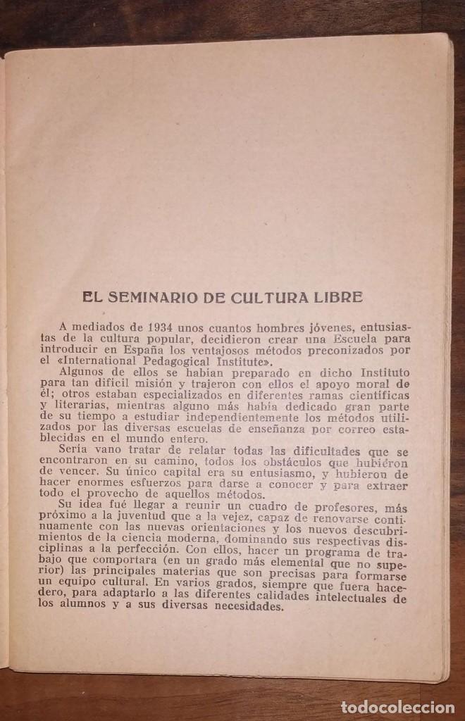 Libros antiguos: SEMINARIO DE CULTURA LIBRE. EL PODER DE LA CULTURA. - Foto 3