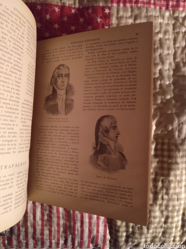 Libros antiguos: Episodios hist&oacute;ricos - Foto 3
