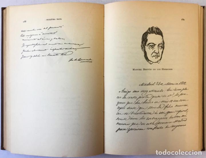 Libros antiguos: NUESTRA RAZA. LIBRO MANUSCRITO. DEDICADO. - Foto 6
