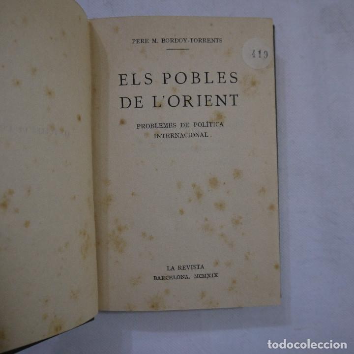 Antiquarische B&uuml;cher: ELS POBLES DE L'ORIENT - PERE M. BORDOY-TORRENTS - 1919 - DEDICADO Y FIRMADO POR EL AUTOR