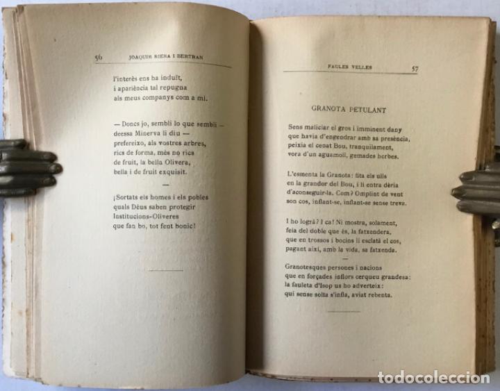 Libros antiguos: FAULES VELLES. - RIERA I BERTRAN, Joaquim. - Foto 2