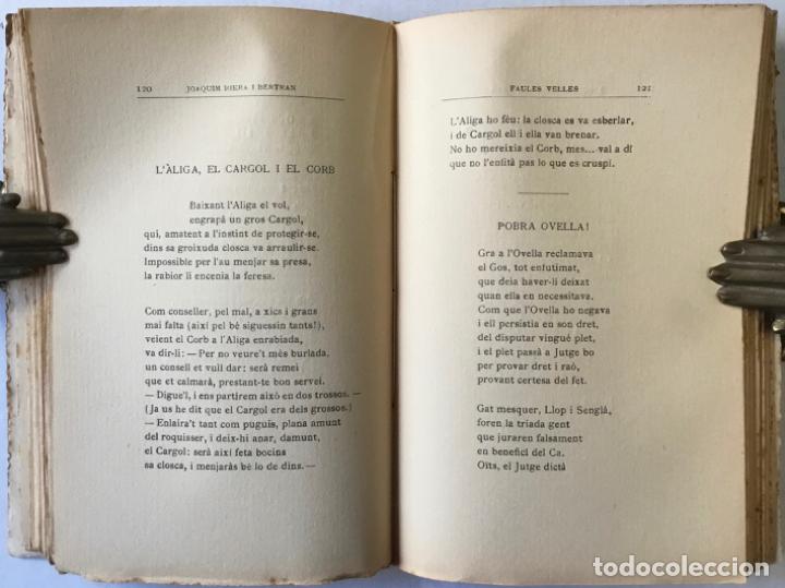Libros antiguos: FAULES VELLES. - RIERA I BERTRAN, Joaquim. - Foto 3