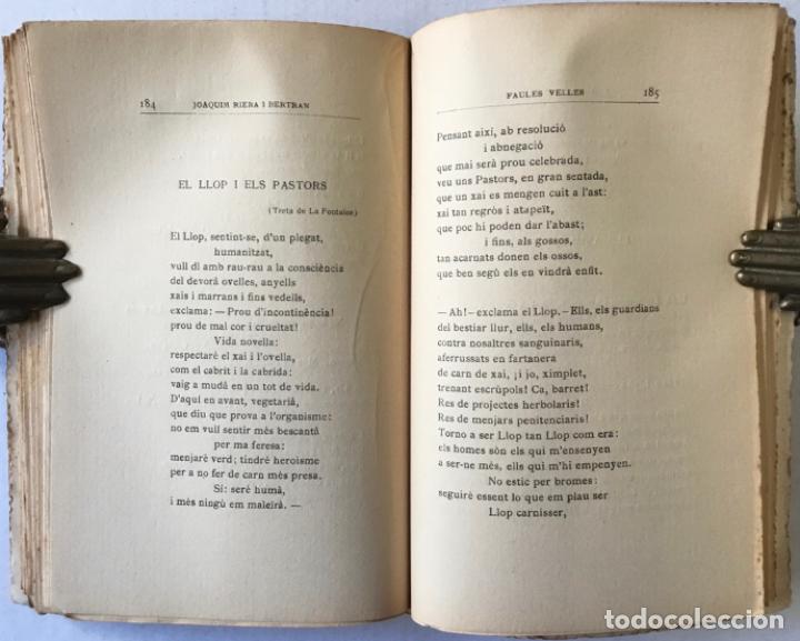 Libros antiguos: FAULES VELLES. - RIERA I BERTRAN, Joaquim. - Foto 4
