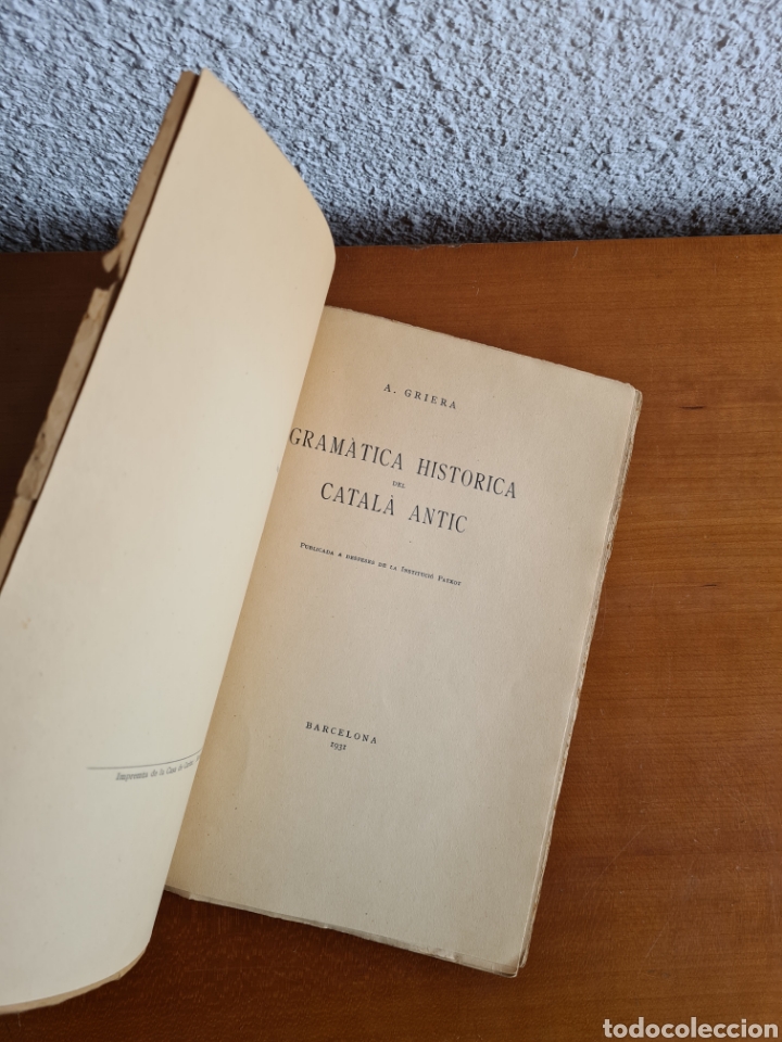 Libros antiguos: Gram&agrave;tica Hist&ograve;rica del Catal&agrave; Antic - A. Griera - Any 1931 - Foto 9