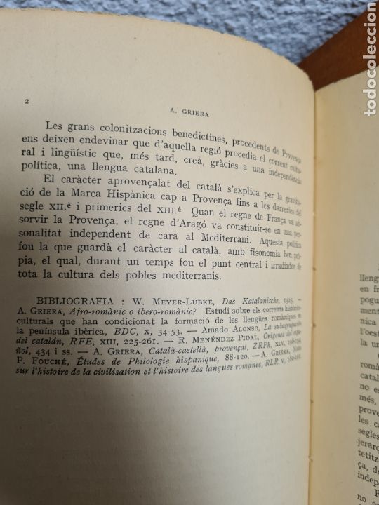 Libros antiguos: Gram&agrave;tica Hist&ograve;rica del Catal&agrave; Antic - A. Griera - Any 1931 - Foto 14