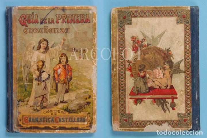 Old books: 1903 GU&Iacute;A de la primera ENSE&Ntilde;ANZA para las ESCUELAS ELEMENTALES por S. C. F. SANTOS . CALLEJA EDITOR