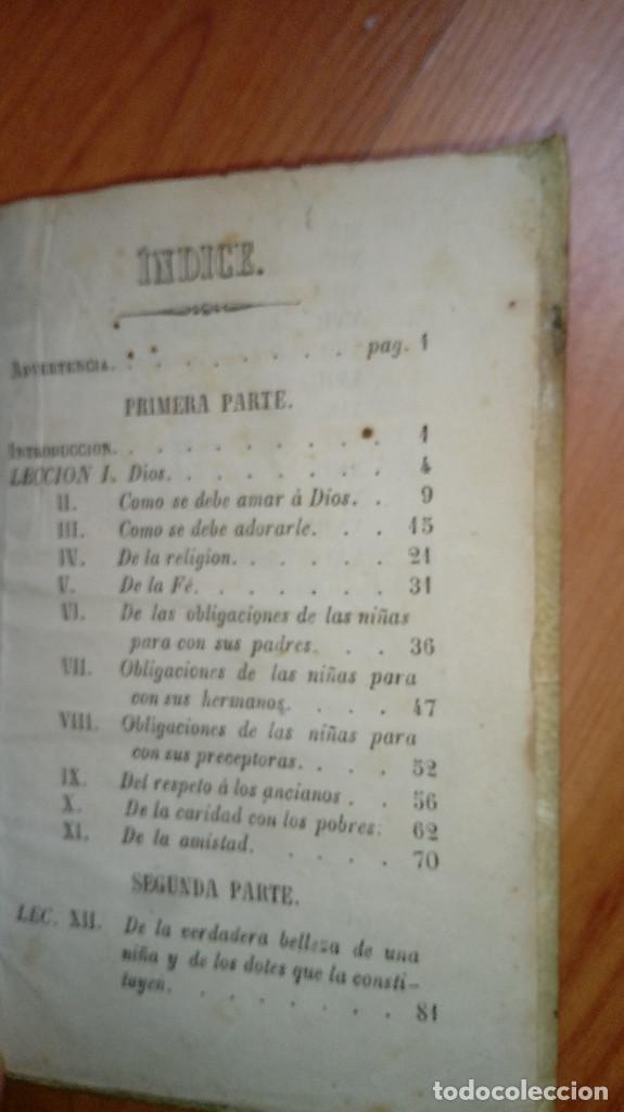 Libros antiguos: LIBRO DE LA NI&Ntilde;AS 1875 LIBRERIA DE RUBIO 164 PGS PERGAMIGO - Foto 2
