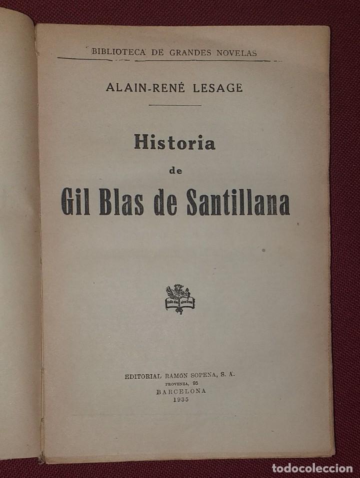 Libros antiguos: HISTORIA DE GIL BLAS DE SANTILLANA - Foto 3