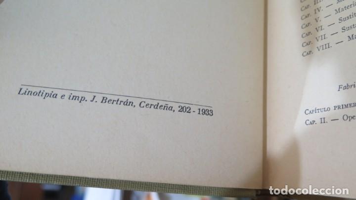 Libros antiguos: 1933.- FABRICACI&Oacute;N DEL CHOCOLATE. P. LUCCA - Foto 6