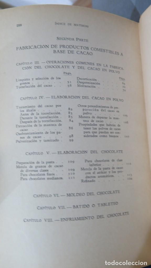 Libros antiguos: 1935.- FABRICACION DE CHOCOLATES. M. VIDAL - Foto 6