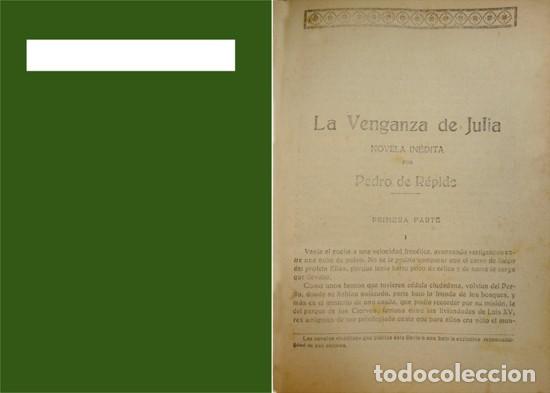 Libros antiguos: R&Eacute;PIDE, Pedro de. La venganza de Julia. Novela. 1916. - Foto 1
