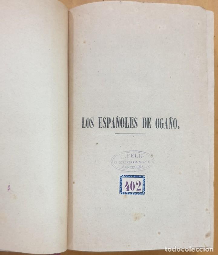 Libros antiguos: Los espa&ntilde;oles de oga&ntilde;o: colecci&oacute;n de tipos de costumbres dibujados a pluma 1872 2 TOMOS ZW