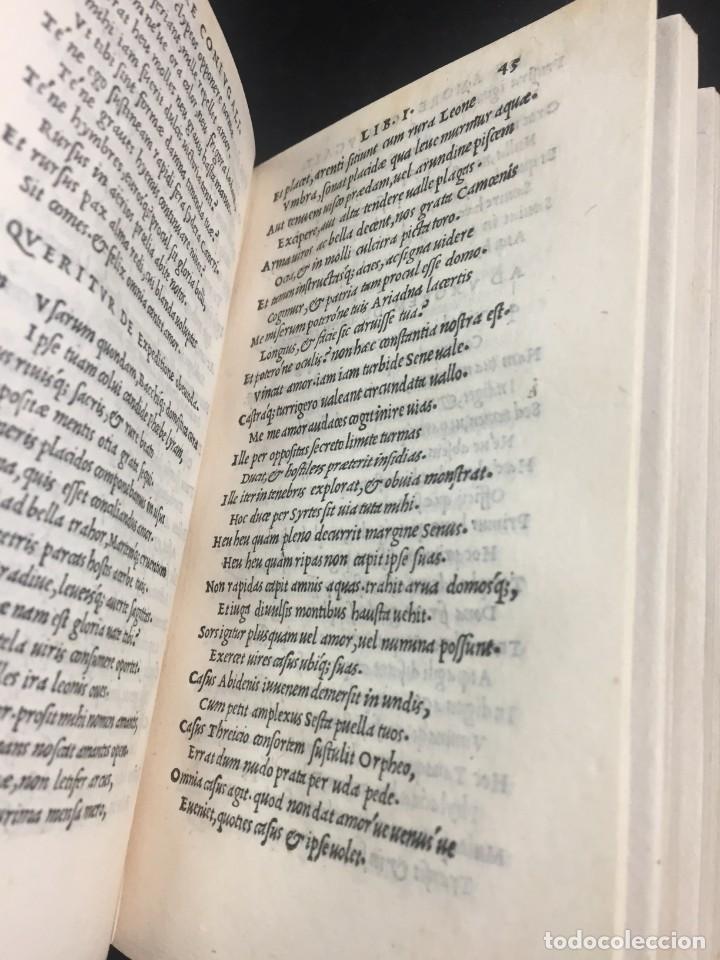 Libros antiguos: 1518 Ioannis Ioviani Pontani. Amorum libri De amore coniugali, Tumulorum, edición original Latín - Foto 7 - 239399620