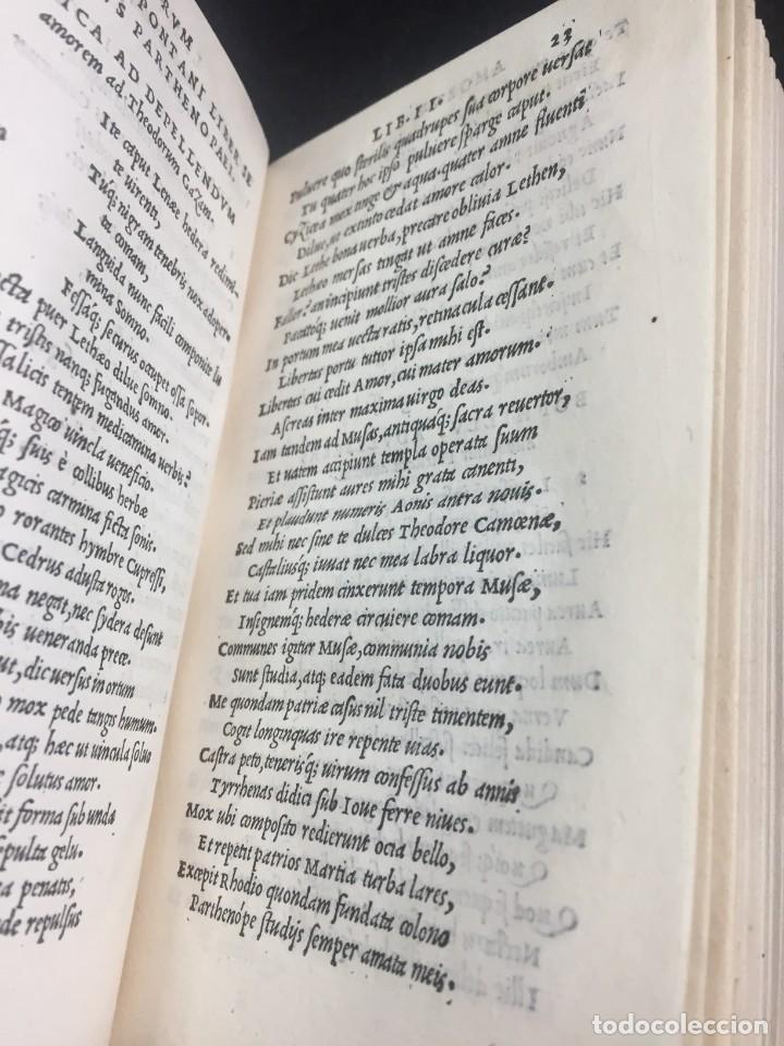 Libros antiguos: 1518 Ioannis Ioviani Pontani. Amorum libri De amore coniugali, Tumulorum, edición original Latín - Foto 10 - 239399620