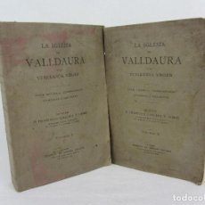 Libros antiguos: LA IGLESIA DE VALLDAURA Y SU VENERADA VIRGEN - FRANCISCO GALLIFA Y GOMIS - MANRESA 1897. Lote 240633535
