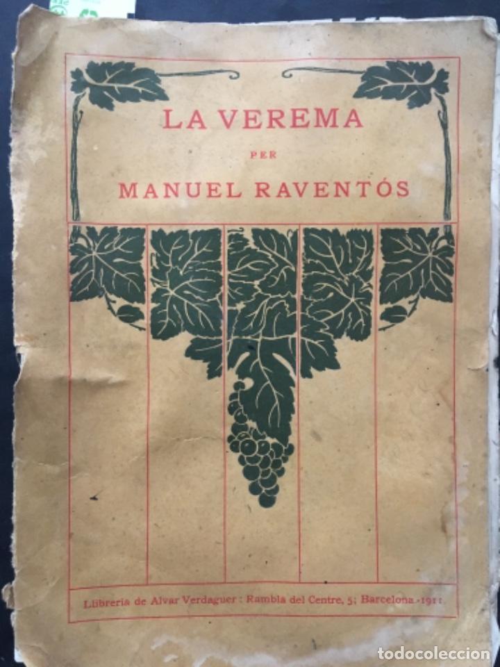 Libros antiguos: LA VEREMA, MANUEL RAVENTOS, 1911 - Foto 3