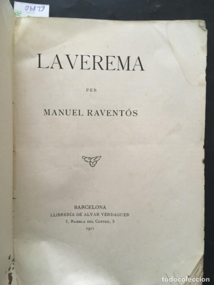 Libros antiguos: LA VEREMA, MANUEL RAVENTOS, 1911 - Foto 1