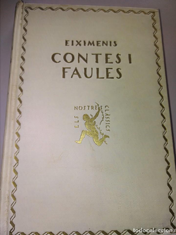 Libros antiguos: Contes i faules - Foto 1