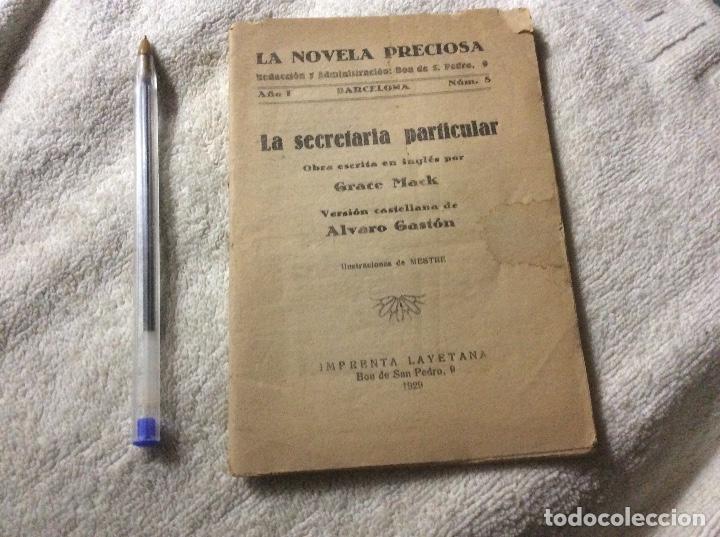 Libri antichi: La secretaria particular la novela preciosa 1929 Grace Mack num 5