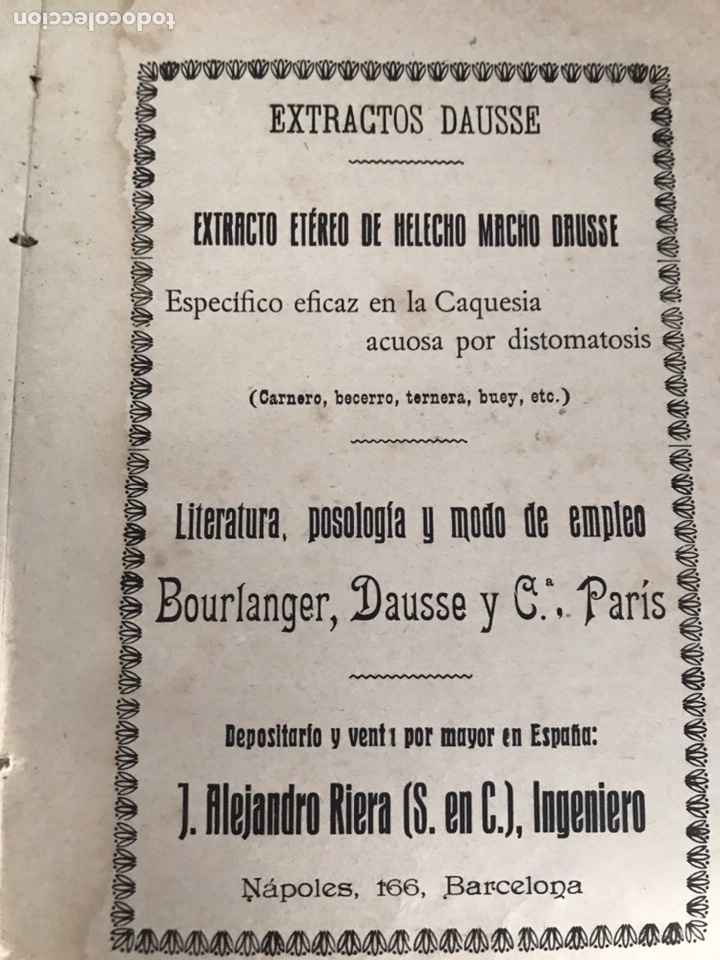 Libros antiguos: Ganado Vacuno. Santos Ar&aacute;n. 1918 - Foto 3
