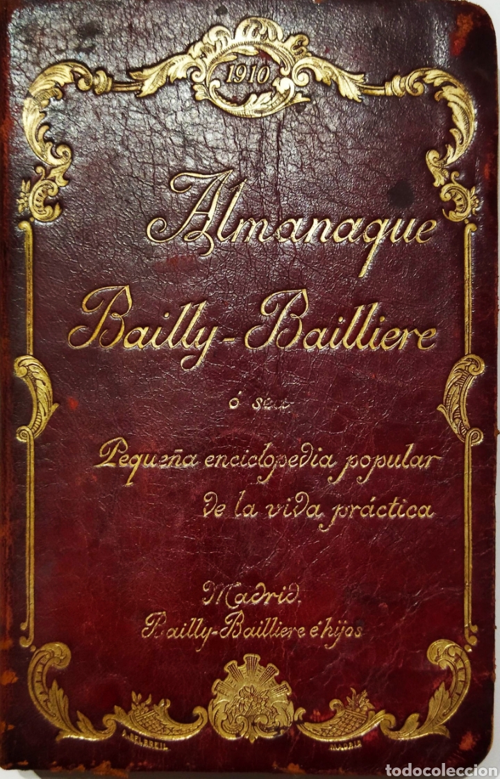 Libros antiguos: Almanaque Bailly- Bailliere .1910. - Foto 1