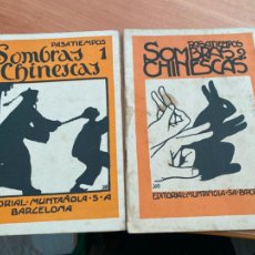 Libros antiguos: PASATIEMPOS LOTE SOMBRAS CHINESCAS Nº 1 Y 2 ED. MUNTAÑOLA (COIB192)