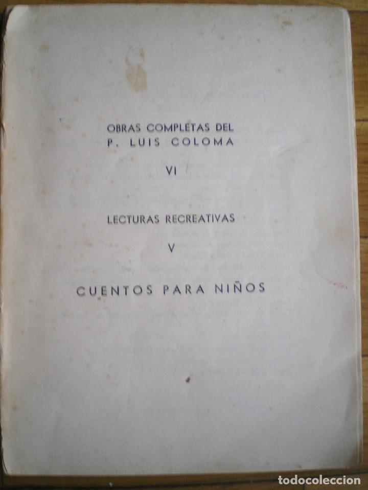 Libros antiguos: OBRAS COMPLETAS DEL PADRE LUIS COLOMA - Foto 1