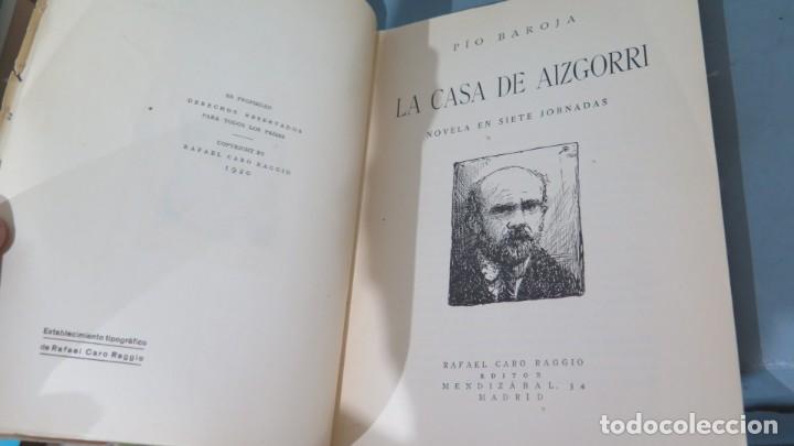 Libros antiguos: 1920.- LA CASA DE AIZGORRI. PIO BAROJA - Foto 2