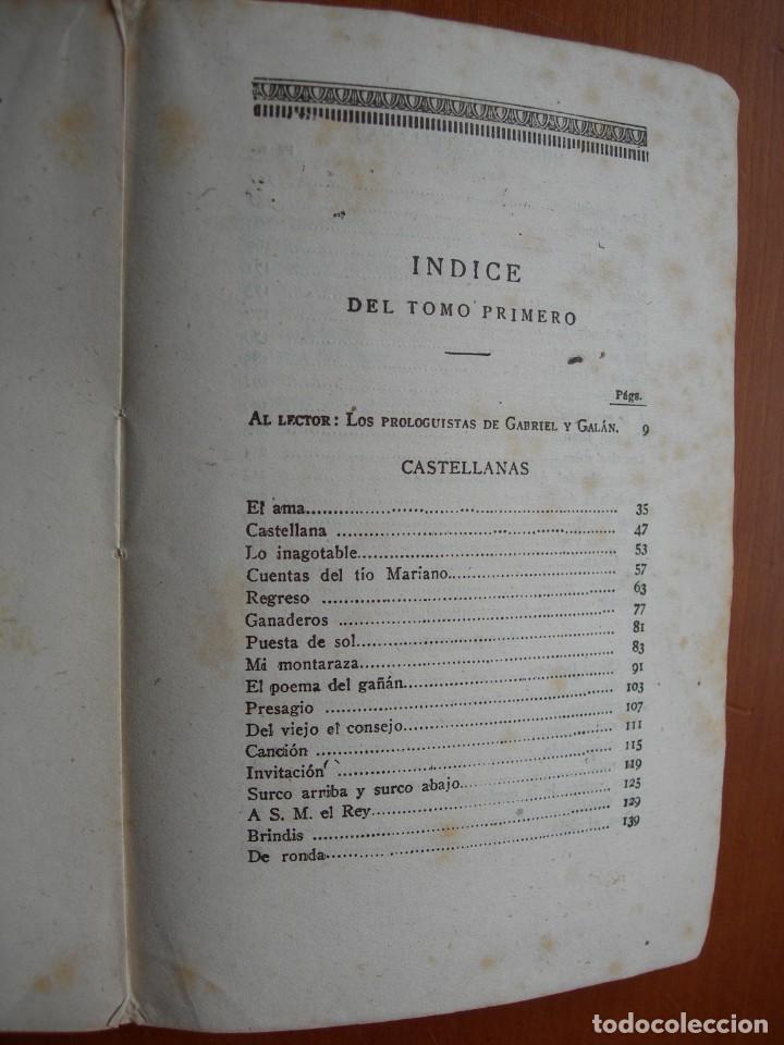 Libros antiguos: GABRIEL Y GAL&Aacute;N / OBRAS COMPLETAS / TOMO I - Foto 3