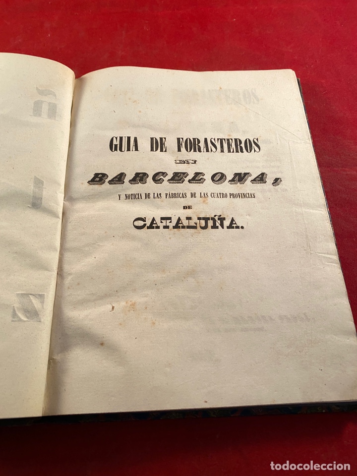Libros antiguos: GU&Iacute;A DE FORASTEROS BARCELONA 1842 - Foto 2